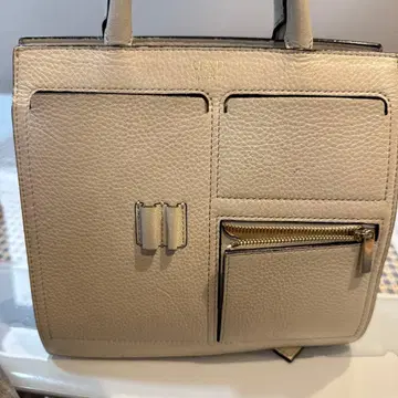 OAD 베이지 가죽 핸드백