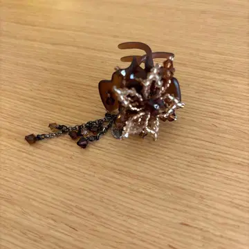 COMPLEX BIZ 컴플렉스 비즈 헤어 클립 브라운