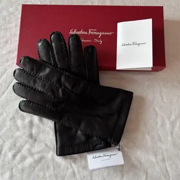 살바토레 페라가모 남성용 가죽 장갑 그로브 사이즈 9
