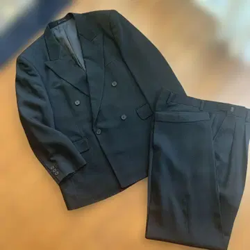 블랙 포멀 수트 더블 브레스트 AB6