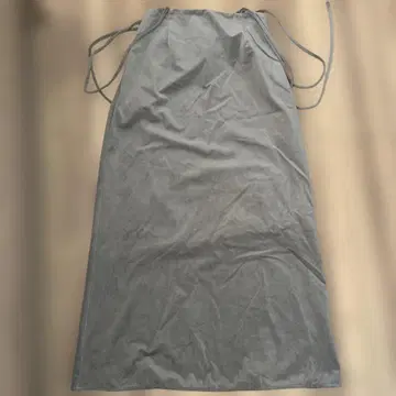 그레이 타이트 롱 스커트