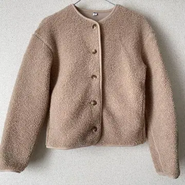 UNIQLO 플리스 자켓 XS 베이지