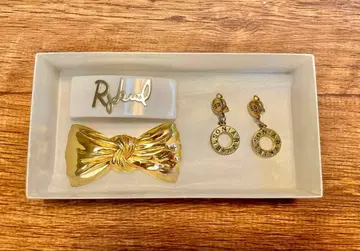 SONIA RYKIEL 소니아 리키엘 리본 머리핀 로고 머리핀 귀찌