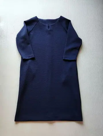 두클라쎄 네이비 오부 소매 원피스 L 졸업식