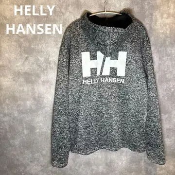HELLY HANSEN 플리스 후디 자켓 그레이 HH 로고