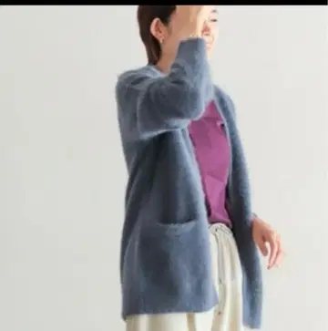 컨디션 최상 NOMBRE IMPAIR 놈브르 임페어 폭스 울 가디건