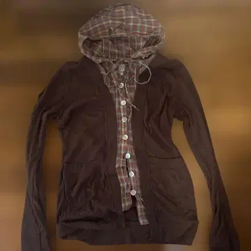 [ 구제 의류 ] 가디건 후드티 체크