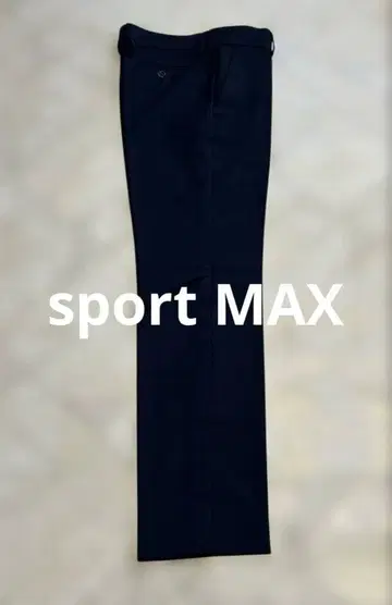 [ SPORTMAX ] 네이비 슬랙스 벨트 루프 포함