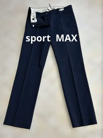 [ SPORTMAX ] 네이비 슬랙스 벨트 루프 포함