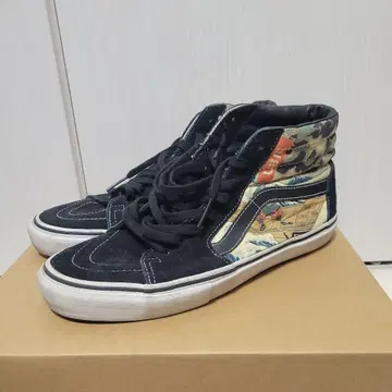 Vans Sk8-Hi 블랙 일본풍 패턴 UBIQ 콜라보 26.5cm