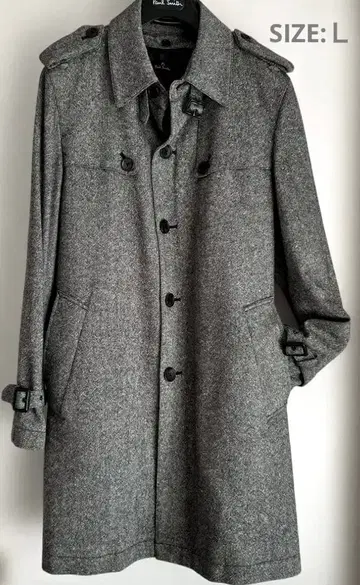 Paul Smith 폴스미스 그레이 체스터 코트 라이너 포함 L