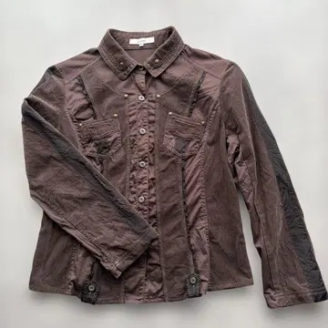 다크 브라운 캐주얼 셔츠 긴팔