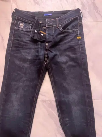 새상품급 지스타 다크 데님 슬림 핏 청바지