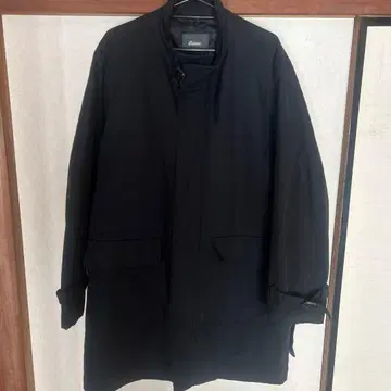 블랙 남성용 자켓 모즈 코트풍 밀리터리 코트 스텐카라 코트