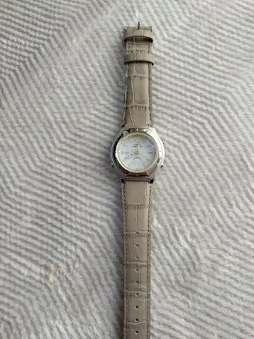 CASIO 쿼츠 손목시계 가죽 벨트