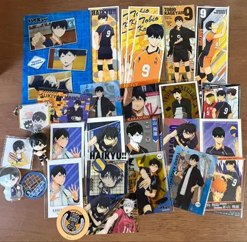 하이큐 카게야마 토비오 굿즈 묶음 판매 카드 스티커 아크릴 스탠드