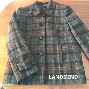 Lands' End 체크 무늬 테일러드 자켓 11AR