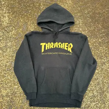 THRASHER 블랙 후드티 L 사이즈