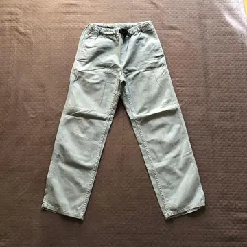 그라미치 옅은 그린 치노 팬츠 허리밴딩