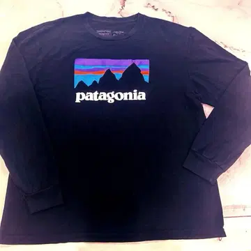 파타고니아 긴팔 티셔츠 귀여운 프론트 로고