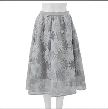 체스티 자수 샤샤 스커트