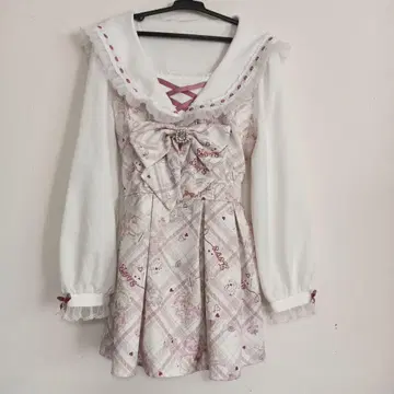 LIZ LISA Sewing Bear 패턴 셋업