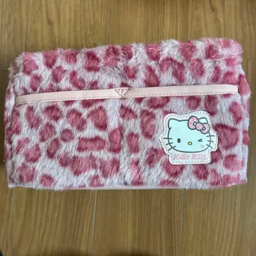 시마무라 산리오 헬로키티 보관 케이스 레오파드 무늬 핑크