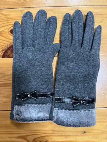 스마트폰 장갑 여성용 스마트폰 대응 장갑 속기모 복슬복슬