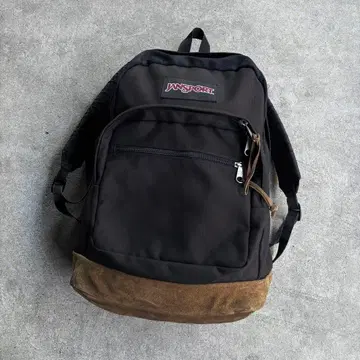 JANSPORT 백팩 블랙 하단 가죽