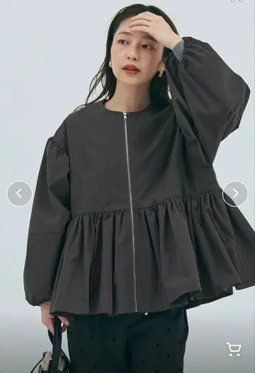 [ coca 코카 ] 페플럼 블루종 자켓 M 사이즈 새상품급