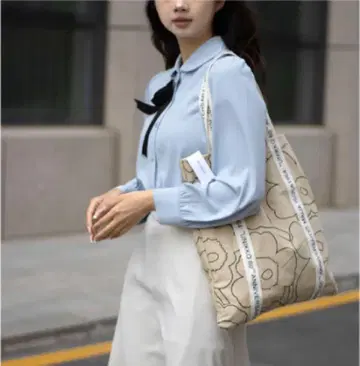 [ 미사용 새상품 ] 마리메꼬 에코백 숄더 타입/BLACK