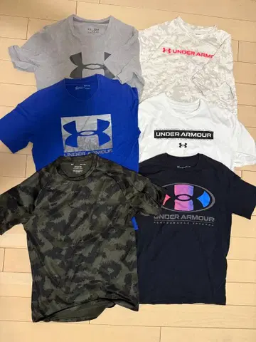 Under Armour T셔츠 6장 세트 SM/P/CH