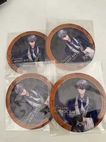 NIJISANJI HEROIC BAR 코스터 4장 세트 코야나기 로우