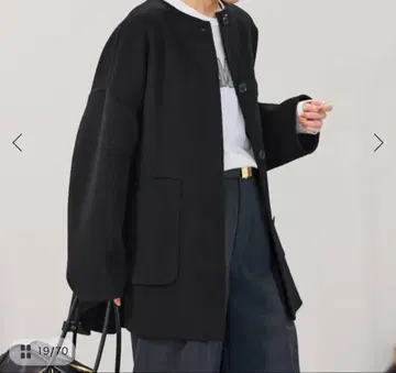 FRAMe WORK 해밀턴 리버 크루넥 코트 38