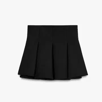 ZARA 퍼프 미니 스커트 블랙 XS