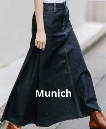 [ 새상품급 ] Munich(뮤닉) 12온스 데님 맥시 스커트 M 사이즈