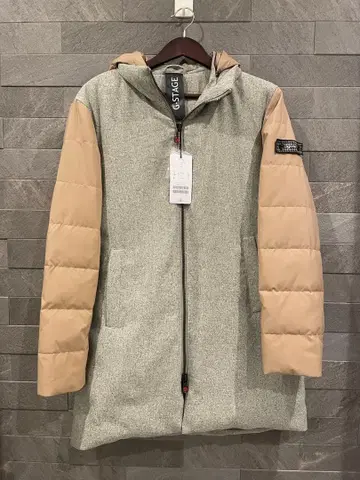 미사용 새상품 G-STAGE 그레이 베이지 다운 자켓 L 사이즈