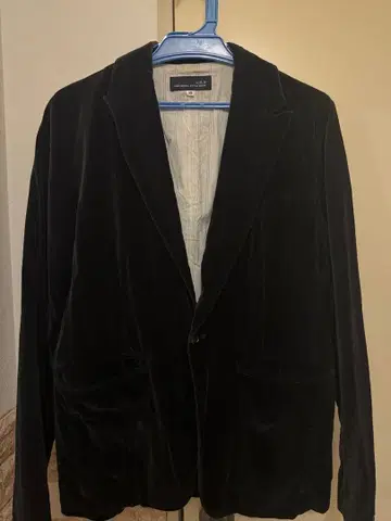 블랙 벨벳 테일러드 자켓