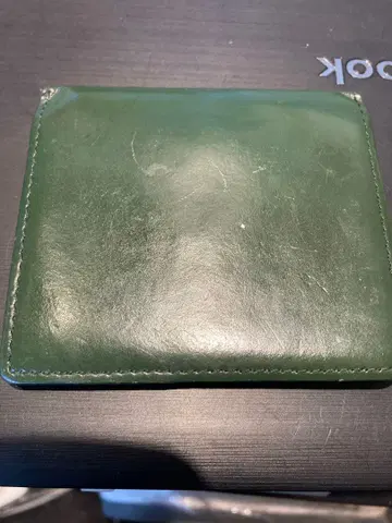 abrAsus 그린 이단 접이식 지갑 흠집 있음