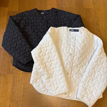 ZARA 하트 퀼팅 자켓 M