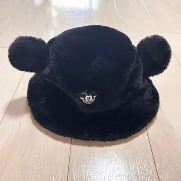 디즈니 버킷햇 겨울 모자 블랙