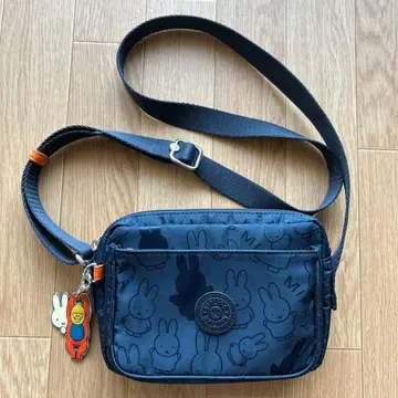 kipling 미피 프린트 숄더백 네이비