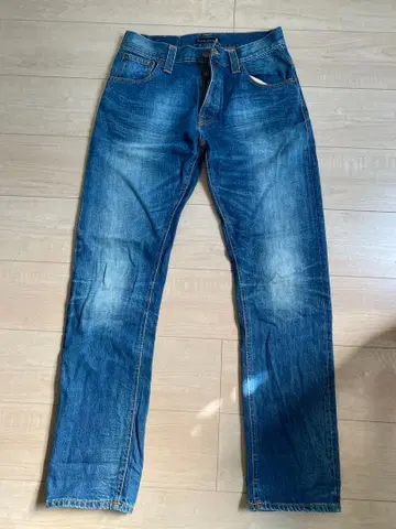 누디 진스 다크 블루 데님