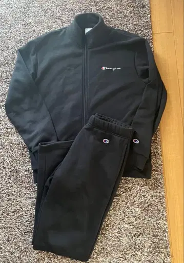Champion 블랙 저지 세트 새상품급