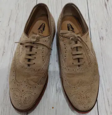 허시파피 신발 남성용 베이지 스웨이드