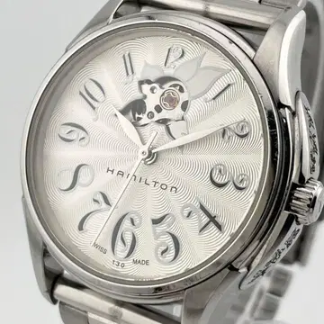 [ 작동/자동 와인딩 ] 해밀턴 재즈 마스터 플라워 정품 다이아 손목시계