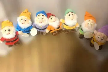 레어! 빈티지 디즈니 TOMY 봉제 인형 7인의 난쟁이 세트