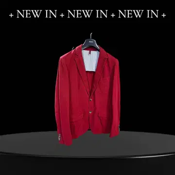 BOSS 빨간색 슬림핏 테일러드 자켓 UK50