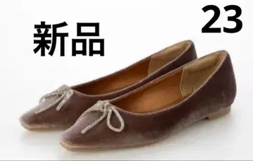 새상품 EVOL 리본 플랫슈즈 23cm