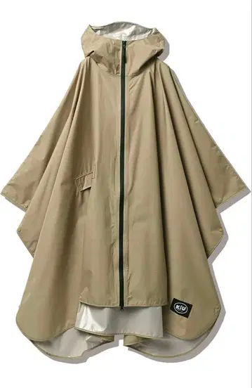 KIU 베이지 판초 수납 봉투 포함